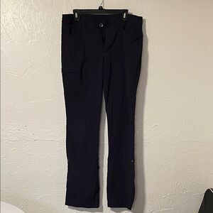 Eddie Bauer Dark Navy Straight-Leg Utility Trousers
